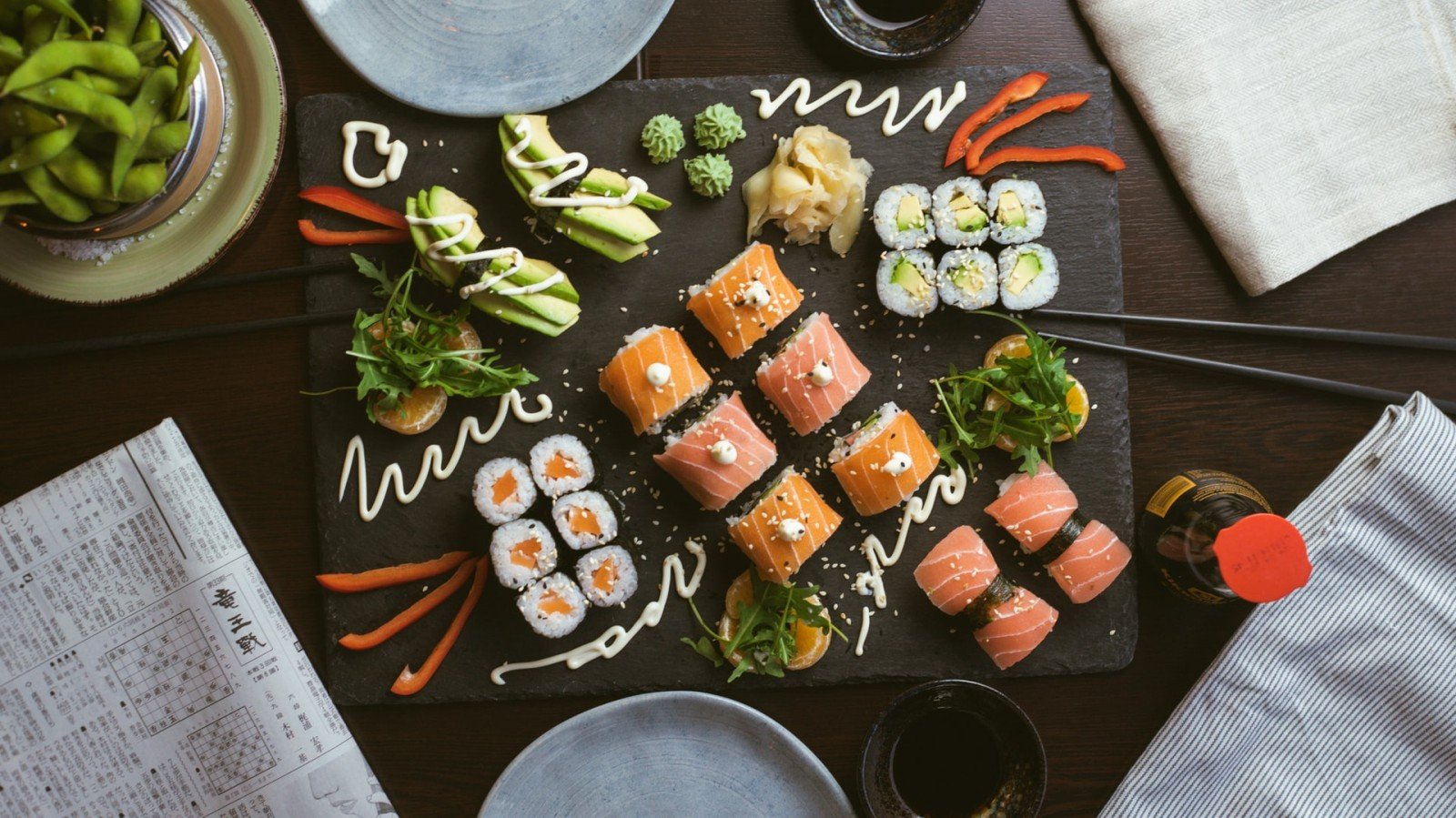 Sushi thuisbezorgd